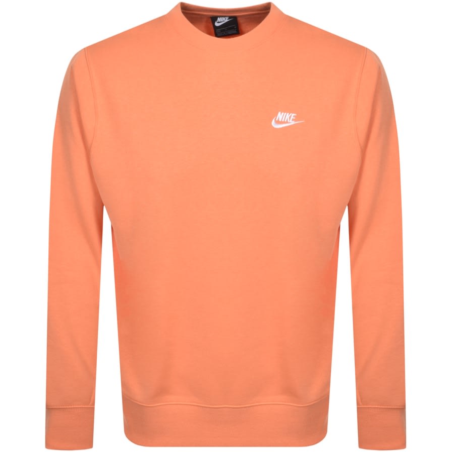 Alternative Image for ProductNike Crew Neck Club Sweatshirt Orange1